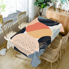 Lofaris Modern Prints Dots Abstract Rectangle Tablecloth