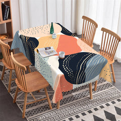 Lofaris Modern Prints Dots Abstract Rectangle Tablecloth