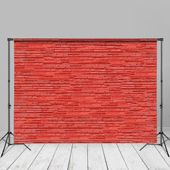 Lofaris Modern Red Stripes Wall Portrait Studio Background