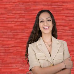 Lofaris Modern Red Stripes Wall Portrait Studio Background