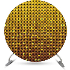 Lofaris Modern Simple Golden Glitter Bokeh Birthday Backdrop