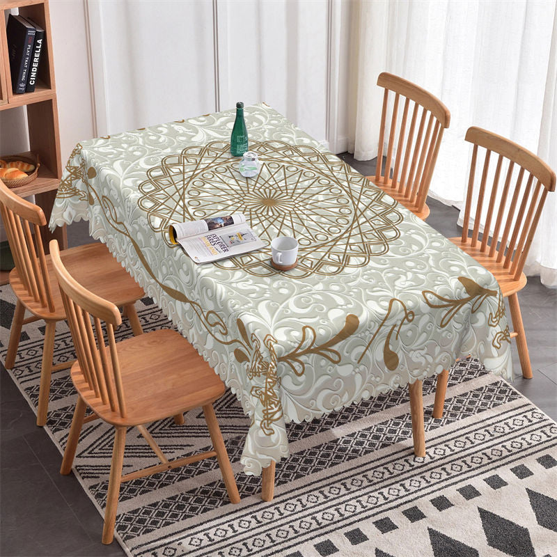 Lofaris Modern Totem Pattern Rectangle Tablecloth