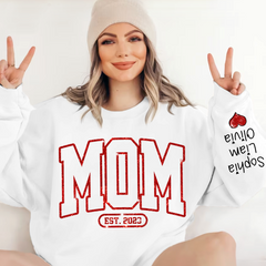 Lofaris Mom Est Red Letter Moms Day Gift Custom Sweatshirt