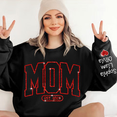 Lofaris Mom Est Red Letter Moms Day Gift Custom Sweatshirt