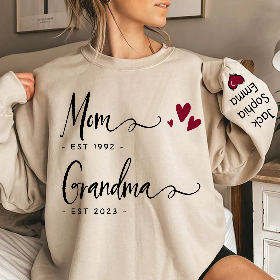 Lofaris Mom est grandma with kids Sweatshirt