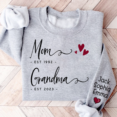 Lofaris Mom est grandma with kids Sweatshirt