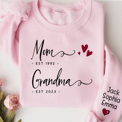 Lofaris Mom est grandma with kids Sweatshirt