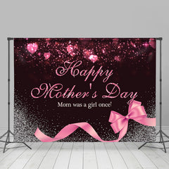 Lofaris Mon Was A Girl Once Bokeh Heart Mothers Day Backdrop