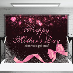 Lofaris Mon Was A Girl Once Bokeh Heart Mothers Day Backdrop