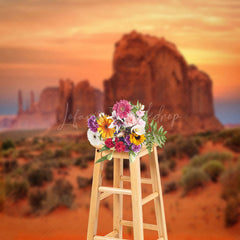 Lofaris Monument Valley Desert Dusk Natural Scenery Backdrop