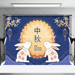 Lofaris Moon Cake Jade Rabbit Mid Autumn Festival Backdrop