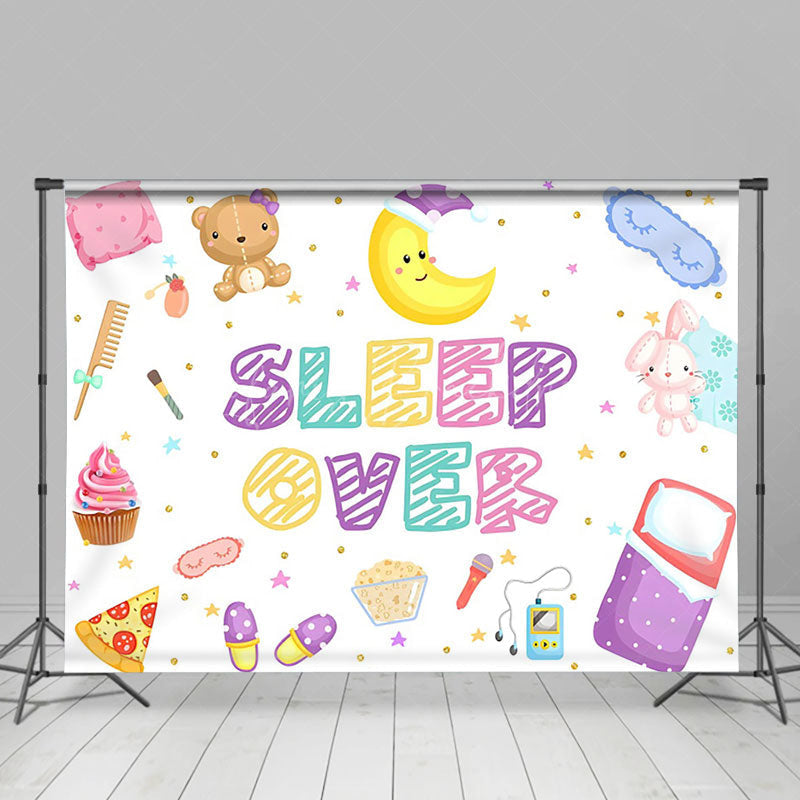 Lofaris Moon Food Doll Sleepover Party Backdrop For Girls