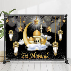 Lofaris Moon Stars Cloud Palace Bokeh Eid Mubarak Backdrop