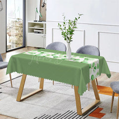 Lofaris Morandi Green Leaves Branch Spring Dining Tablecloth