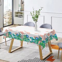 Lofaris Morning Glory Flower Rustic Rectangle Tablecloth