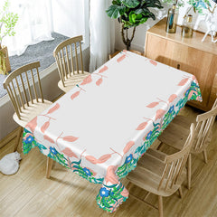 Lofaris Morning Glory Flower Rustic Rectangle Tablecloth