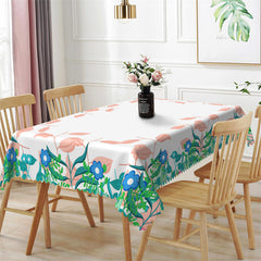 Lofaris Morning Glory Flower Rustic Rectangle Tablecloth