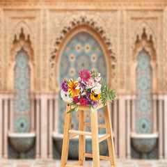 Lofaris Moroccan Mosque Fountain Architecture Photo Backdrop