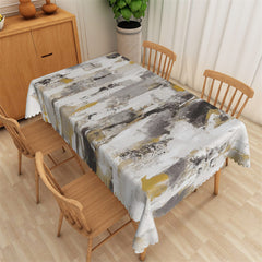 Lofaris Mottled Paint Distressed Style Rectangle Tablecloth