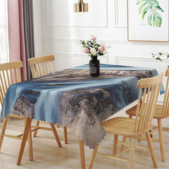 Lofaris Mountain Landscape Dining Room Square Tablecloth