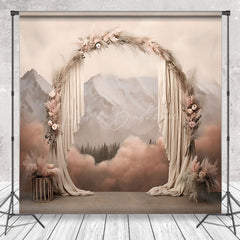 Lofaris Mountain Wall Boho Arch Garland Wedding Backdrop