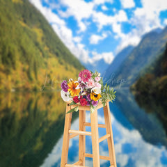 Lofaris Mountains Reflected In The River Scenery Backdrop