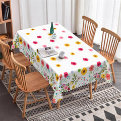 Lofaris Multicolor Flowers Botanical Picnic Party Tablecloth