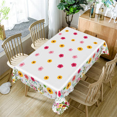 Lofaris Multicolor Flowers Botanical Picnic Party Tablecloth