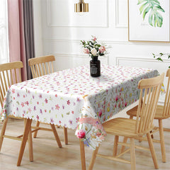 Lofaris Multicolor Flowers Botanical Rectangle Tablecloth