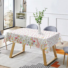 Lofaris Multicolor Flowers Botanical Rectangle Tablecloth