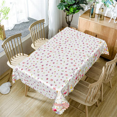 Lofaris Multicolor Flowers Botanical Rectangle Tablecloth