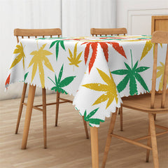 Lofaris Multicolor Maple Leaves Party Rectangle Tablecloth