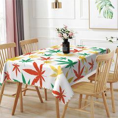 Lofaris Multicolor Maple Leaves Party Rectangle Tablecloth