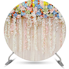 Lofaris Multicolor Pretty Flowers Round Backdrop For Wedding