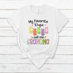 Lofaris My Favorite Peeps Grandma Kids Easter T-Shirt