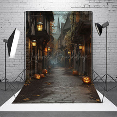 Lofaris Mysterious Path Pumpkins Halloween Party Backdrop