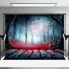 Lofaris Mysterious Terrify Forest Moon Night Halloween Backdrop