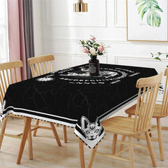 Lofaris Mystical Black Cat Divination Rectangle Tablecloth