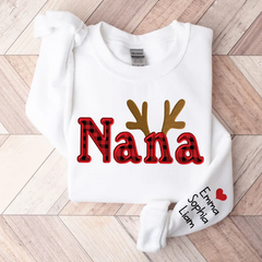 Lofaris Personalized Nana Christmas Custom And Kids Grandma Gift TH Sweatshirt