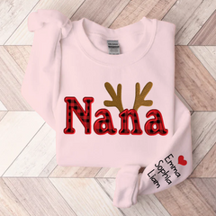 Lofaris Personalized Nana Christmas Custom And Kids Grandma Gift TH Sweatshirt