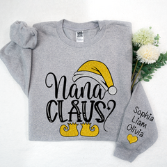 Lofaris Sparkling Merry Christmas Nana Claus And Kids LTP01