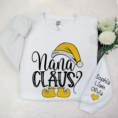 Lofaris Sparkling Merry Christmas Nana Claus And Kids LTP01