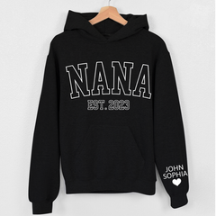 Lofaris Nana Est And Kids Personalized Name Gift Hoodie