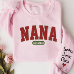 Lofaris Nana Est Grandma Custom Name Christmas Sweatshirt