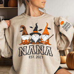 Lofaris Halloween Gnome Nana Est And Kids CTH01 Sweatshirt