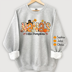 Lofaris Nana little pumpkins autumn And Grandkids Sweatshirt