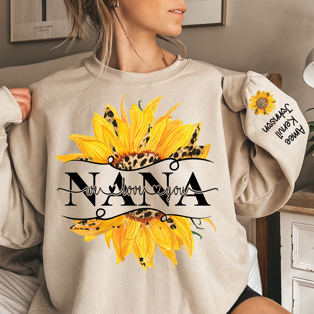 Lofaris Sunflowers Nana And Kids CTH01 Sweatshirt