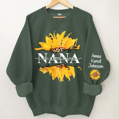 Lofaris Sunflowers Nana And Kids CTH01 Sweatshirt