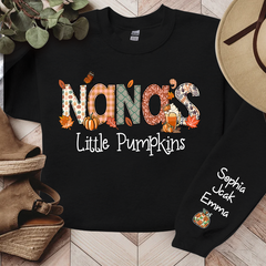 Lofaris Nanas Little Pumpkins Autumn Custom Name Sweatshirt