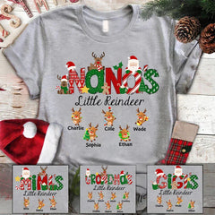 Lofaris Nanas Little Reindeer Christmas Customized T-Shirt